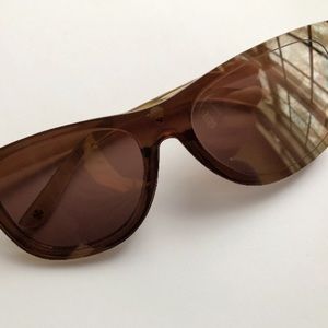 Lucky Brand Robertson Retro Brown Sunglasses